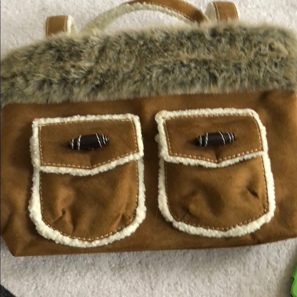 Faux fur bag